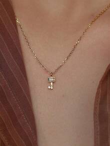 GAGAFEEL 1 pieza de collar de joyería de mujer con colgante cuadrado de circonita chapado en plata esterlina S925, regalo elegante