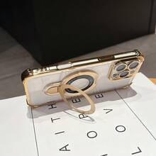 防摔防摔手机壳兼容 17 15 Pro Max 支架外壳豪华透明电镀气囊防震保护套兼容 17 6/7/8/X/XS/XR/11/12/13/14/15/16/16e、Galaxy S22/23/24/25/S24 FE/S25 EDGE、A04/05/06/A07/A14/A15/A16/A17/A24/A25/A34、Redmi Note 9/10/11/12/13/14、Redmi 9/10/12/13C 14C/A5/A3、OPPO、MOTO、Honor X、HW、RENO Realme C53 C55 C61 C63 C65 C75 - 金色 - 查看 5