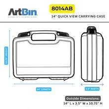 ArtBin Estuche de Transporte de visión rápida, Mediano, 14'', 6 - 14 pulgadas - Estándar - Ver 5