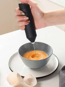 AOYI 1pc Rechargeable Handheld Portable Mini Electric Milk Frother Foamer Mixer With Charging Cable - Multicolor - View 6