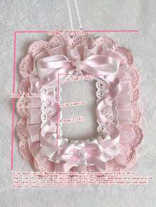 1pc Pink Star-Shaped ID Card/Photo Holder With Chain, Can Be Used As Backpack Accessory, New Butterfly & Heart DIY Decor For Instant Camera Album - 粉色 - 查看 3