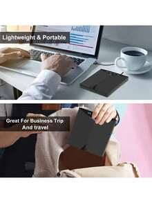 Compact 7-In-1 USB 3.0 CD/DVD Drive | Multi-Functional, Portable & Plug-And-Play | Compatible With Laptops, Desktops, PCs & Macs | High-Speed Data Transfer | No Battery Needed | Ideal For Music & Video Transfe - 黑色 - 查看 9