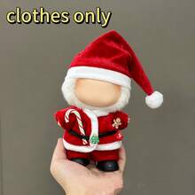 POKOJA LAND [仅服装] 拉布布圣诞服装，适合 17 厘米娃娃，可爱，角色扮演，高级，生日/节日礼物/圣诞娃娃服装套装 - 彩色 - 查看 8