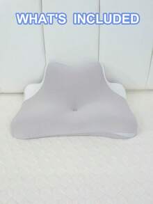 1pc Pillow, Premium Memory Foam Pillow For Neck Pain Relief, Soft And Breathable Pillows, Christmas Decorations, Halloween Decor Discreet Wedge Pillow, Butt Cushion, For Bed Waist Cushion, Washable And Removable Pillow Covers- Ergonomic Design For Side, Meticulous Festival Gifts, Bedding/Pillows Decorative