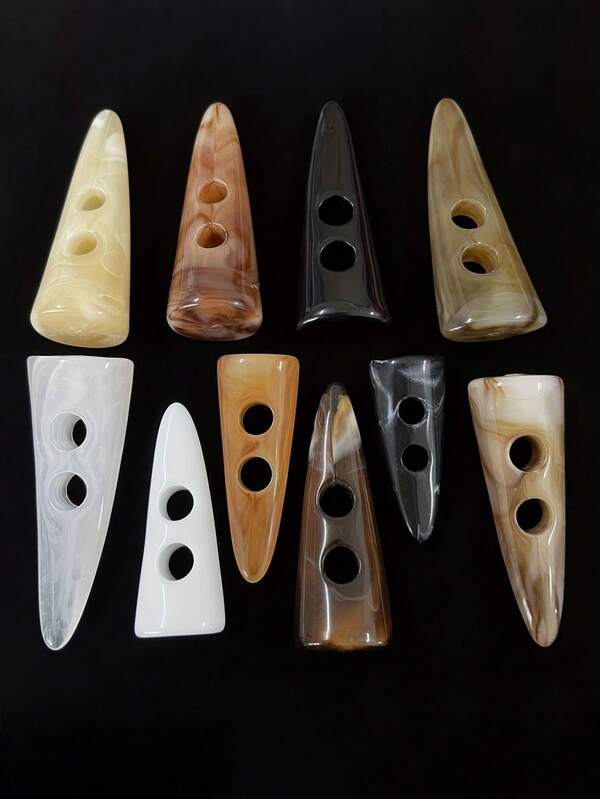 6pcs Fashion Resin Buttons, Versatile Decorative Buttons For Women Cheongsam, Coat, Jacket