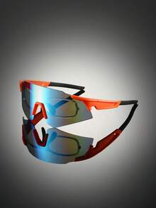 1 Pc Men's New Classic Style Glasses With Frameless Coated Lens Design Fashion Glasses Multi-Color Lenses Simple Style Decorative Glasses