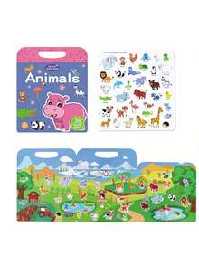 Jelly Stickers DIY Stickers Reusable Quiet Book Children's Stickers Sticker Art Early Education Puzzle Toys - Multicolor - View 14