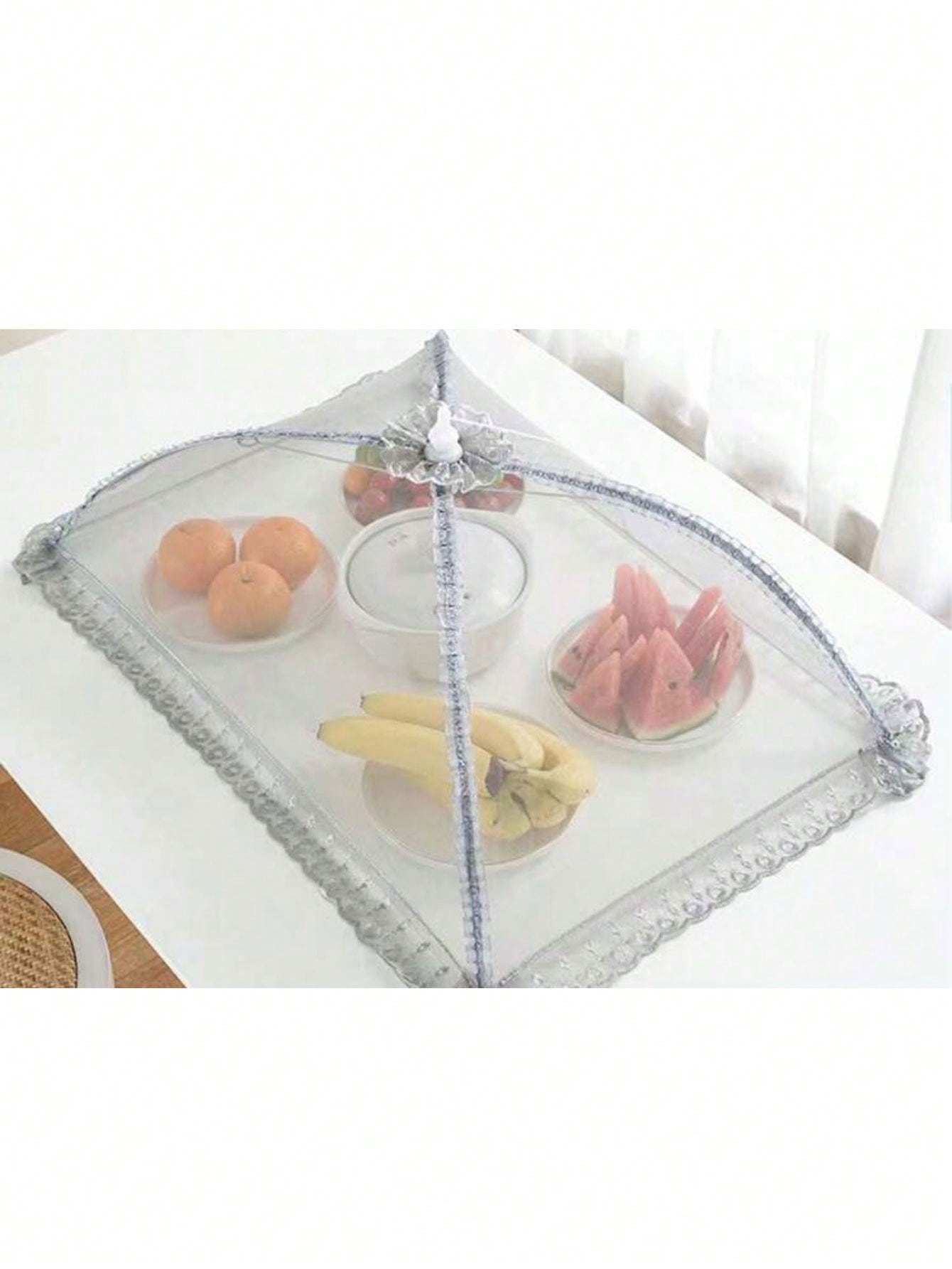 غطاء طعام قابل للطي على شكل مظلة، مقاوم للغبار، مض...