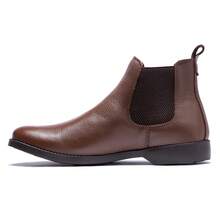 100% Genuine Leather Boot, Soft, Light And Comfortable, Flexible Sole, Country Fashion Boot, Coffee - 咖啡 - 查看 3