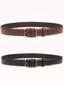 1 条男士优雅时尚百搭正装腰带，适合日常商务、旅游、就餐场合