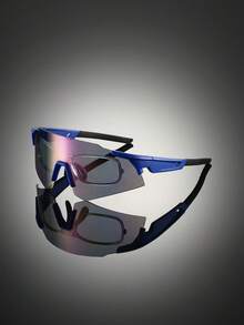 1 Pc Men's New Classic Style Glasses With Frameless Coated Lens Design Fashion Glasses Multi-Color Lenses Simple Style Decorative Glasses