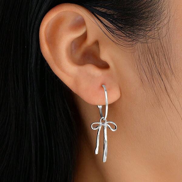 1 Paar rostfreie Edelstahl wasserdichte nicht verblassende vielseitige lange Bügel-Creolen, geeignet für den täglichen Gebrauch von Frauen