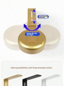 1/3/6 piezas Focos LED recargables por USB, luces de decoración para cuadros, lámparas de pared inalámbricas de metal con luces LED para cuadros, luces de hadas, lámparas de mesa, luces LED, luces nocturnas, lámparas de iluminación, luces de lectura, lámparas de pared regulables con toque, superficie pulida, adecuadas para decoración de pared, sala de estar, dormitorio, decoración navideña, también para galería, decoración de dormitorio, escalera, pasillo - Batería de polímero de litio de 1500mAh