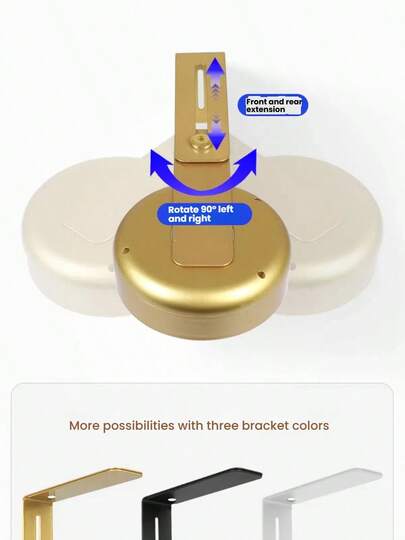 1/3/ USB Rechargeable LED Spot Light, Painting ative Wireless Metal Wand Picture Lights, Fairy Lamps, Led Night Lighting, Book Touch Control Dimmable Lamp, Polished Finish, Home Bedroom Mural Living Room, Room ation,Perfect Gallery, ,Stairs, Corridors 1500mAh Lithium Polymer Battery view 6