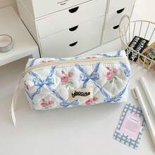 They Asked Where This Stationery Bag Was Bought!!! It Looks So Good!!! High-Quality And Highly Attractively Pencil Bag; Pen Box; Holder; Coin Bag; Simple Cosmetics Storage Bag; Makeup Bag; Office Stationery Organizer; Pencils And Markers Christmas Halloween Small Gifts Essential School Supplies Pencil Bag Shopping Eye-Catching Device Makeup Pouch