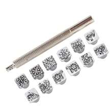 Kit de herramientas de punzón de estampado de cuero duradero Punzón de estampado con Herramientas de fabricación de cuero para artesanía en cuero - 1 - Ver 4