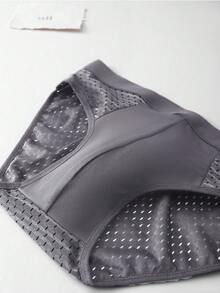 4 piezas de calzoncillos sólidos suaves y transpirables para hombres - Multicolor - Ver 4