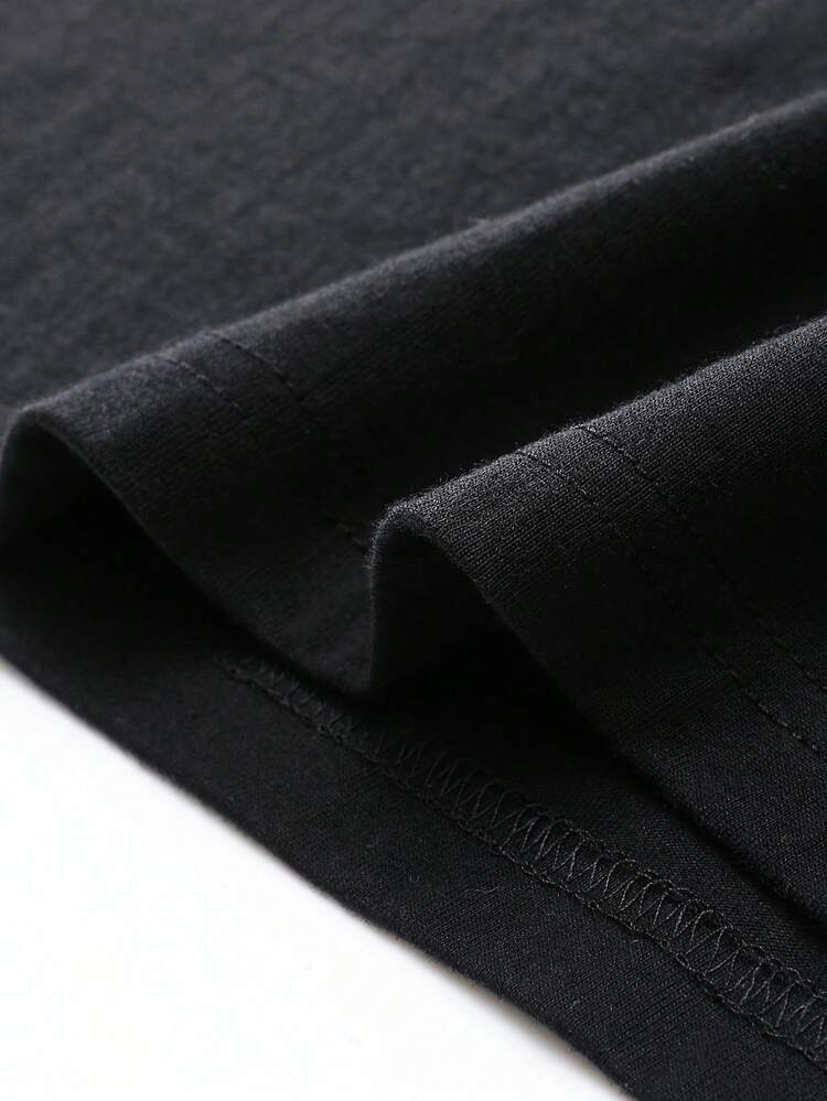 Men T-Shirts - 黑色 - 查看 6