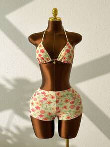 Áo bikini croptop in họa tiết hoa cúc dành cho nữ, đồ bơi gợi cảm, trang phục đi biển dễ thương, đồ dự tiệc, đồ nghỉ mát mùa hè. - Nhiều màu - Xem 4