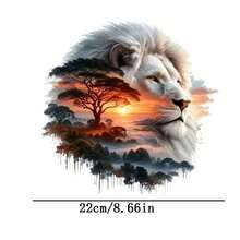1/Pc, 2/Pcs, 3/Pcs Lion Heat Transfer Stickers Applicable For Clothing T-Shirts, Masks, Vests, Jackets, Hoodies, Pillows, Jeans, Backpacks, Etc. A-Grade Washable Stickers - Multicolor - View 11