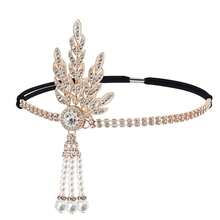 D EXCEED 1PC 1920's Flapper Headband For Women Gatsby Headpiece Faux Pearl Headdress Flapper Hair Accessories Suitable For Roaring Theme Party, Wedding, Halloween - Multicolor - View 17