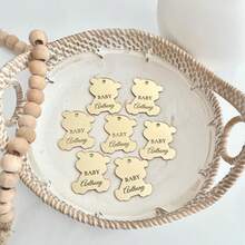 Custom Silver Acrylic Mirror Tags, Teddy Bear Party Gift Tags, Teddy Bear Teen Baby Shower Return Gift Tags, Birthday Gift Tags, Thank-You Gift Tags, Multi-Functional, Highly Decorative, Reusable, Exquisite And Stylish, High Quality, Colorful, Modern Style, Customizable, Personalized, Unique, The Ideal Gift For Him/Her, The Ideal Gift For Her, Boyfriend, Dad, Girlfriend, Mom, Family, Friends, Tea Room, Home, Garden, Office, Anniversaries, Valentine's Day, Mother's Day, Birthday, Father's Day, Graduation Ceremony, Wedding, Housewarming Party, Christmas Decorations, Home Decor Gifts. - Silver - View 7