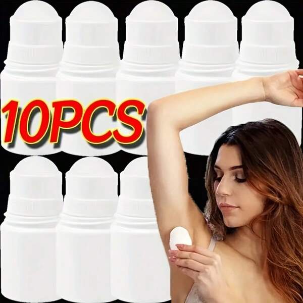 Plastic Roller Bottle For Perfume And Essential Oils, Plastic Roller Bottle, Perfume Bottle, Essential Oil Bottle, Empty Rotating Bottle, Essential Massage Bottle, Antiperspirant And Body Deodorant Roller Bottle