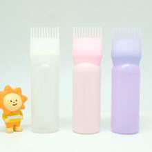 1 pieza Botella aplicadora de aceite para el cabello Profesional Peine para teñir Botellas Suministros de coloración para barbería y peluquería, Pinzas para el cabello, Accesorios para el cabello - Multicolor - Ver 11