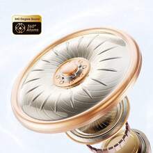 Lenovo TA410 2025 最新款蓝牙耳机，骨传导技术，超轻 2.8g 设计，适合跑步、健身、瑜伽等，IPX5 防汗，带充电盒 24 小时播放，蓝牙 5.4 游戏，HIFI 空间音效，蓝牙耳机，米色、黑色、紫色​​ - 米色 - 查看 7