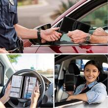 Porta-documentos para Carro com Fechamento Magnético, Organizador de Luvas de Veículo - Para Documentos, Cartões, Carteira de Motorista, Organização e Armazenamento, Bolsas e Bolsas Femininas, Decoração (Preto)