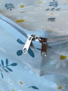 Sac de rangement pliable en tissu, organisateur pliable anti-poussière et anti-humidité avec poignée, parfait pour ranger les couvertures, les jouets, les oreillers, les vêtements de saison, les doudounes, le déménagement, en tissu Oxford de haute qualité, boîte de rangement à fermeture éclair