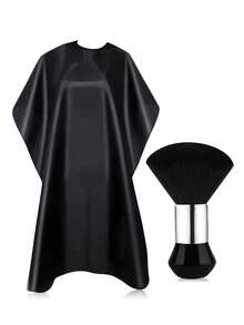 2 件套专业理发披风、扫发刷、美发沙龙工具配件套装、美发工具、理发沙龙美发产品及配件、美容旅行必需品、返校、旅行度假必需品、女士发饰、光滑后梳、吹风机、头发、理发、边缘刷、造型刷、吹风机、美发用品、发胶、卷发产品、理发剪刀、圣诞节、理发店、美发、吹风机、卷发刷、美发设备、旅行必需品、发型、美发