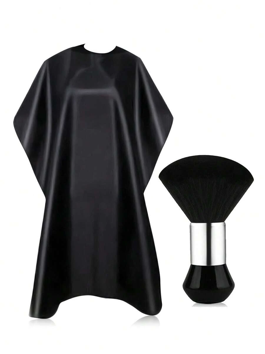 2 件套专业理发披风、扫发刷、美发沙龙工具配件套装、美发工具、理发沙龙美发产品及配件、美容旅行必需品、返校、旅行度假必需品、女士发饰、光滑后梳、吹风机、头发、理发、边缘刷、造型刷、吹风机、美发用品、发胶、卷发产品、理发剪刀、圣诞节、理发店、美发、吹风机、卷发刷、美发设备、旅行必需品、发型、美发