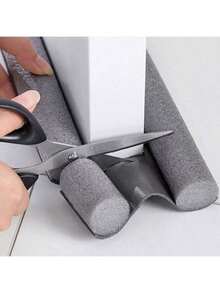 1/2pcs Under Door Draft Stopper 36.6in Adjustable & Cutable Upgraded Stripping Windproof Bottom Door Gap Filler & Seal Under Door Sweep Weather Stripping For Block Noise, Sound, Hot Air, Light, Wind