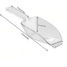 20 Paquetes de Pinzas de Servicio de Buffet de Plástico, Mini Utensilios de Servicio, Pinzas para Aperitivos y Cucharas de Cocina de Plástico, Cuchara de Hielo Transparente, Cuchara de Buffet para Dulces y Postres - 1 - Ver 3