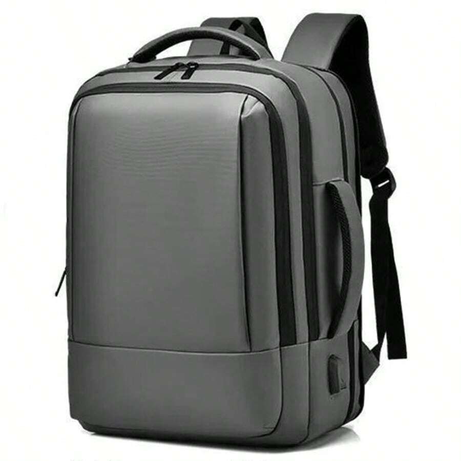Men's Backpack, Work Bag, Men's And Women's Bag With Expandable Capacity, Waterproof Function - Grey - View 1