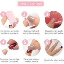 Press On False Nails - French Whites - View 6