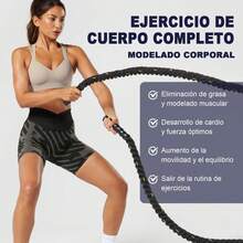 Weighted Skipping Rope, Weighted Jump Rope For Adults, Weighted Skipping Rope, For Exercise, Power, Skipping Rope, Improves Strength And Muscle Training, Comprehensive Physical Exercise - 黑色 - 查看 11