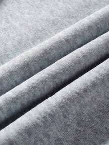 Plus Size Women's Letter Printed Hot Round Neck Sweatshirt Fall Clothing For Women Winter Autumn Comfortable Cotton Women's Autumn Apparel - 淺灰色 - 查看 5