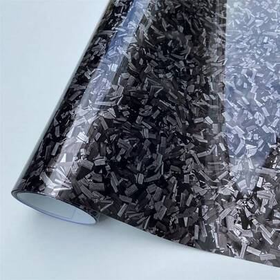 高光黑色锻造碳纤维贴纸，汽车车身贴膜，摩托车车身贴纸，汽车车身装饰贴花