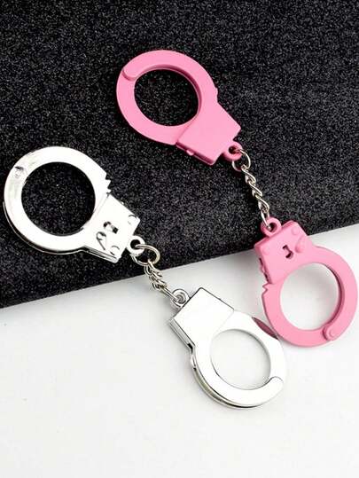 Accesorio de entretenimiento casual, divertido, mini, creativo, de ocio, de entretenimiento, llavero de esposas para parejas, juguete de pulgar, mejor regalo pequeño de llavero, colgante de llavero mini, juguete de juego multiocasión
