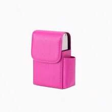 1/2pcs Fashion High-End Leather Cigarette Case PU Leather Waterproof And Anti-Fall Cigarette Case Portable Men And Women Fashion Daily Holiday Gift - Creative Cigarette Case/PU Leather Clip-On Lighter Flip Sheath Pouch Case Holder - Multicolor - View 16