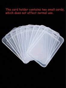 1/2/3/4pcs Transparent Waterproof Card Holder, Convenient Portable Card Case Suitable For Business Credit Cards And Bank Cards, Casual Style, Women Wallet, Mini Wallet, Handbag, Student Supplies Card Holder, Key Chain - Multicolor - View 7
