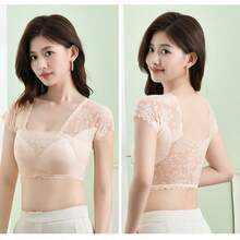 1pc/2pcs Mesh Camisole With Washable Underarm Sweat Pads, Invisible Plus Size Breathable Sweat Absorbing Pads, Thin Vest, Sweat Absorbing Camisole, Suitable For Underarm Sweat Protection For Women And Girls, Washable, Sweat-Wicking And Quick-Drying