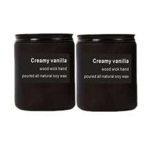 Matte Black Large Candle, Lavender/Sandalwood/Cedar/Jasmine/Red Rose Scented Soy Wax Candle, Unscented Frosted Glass Jar, Ideal Gift For Men & Women, Suitable For Dining Room, Bedroom, Bathroom, Study, Christmas, Thanksgiving, Christmas Eve, Mother's Day, Birthday