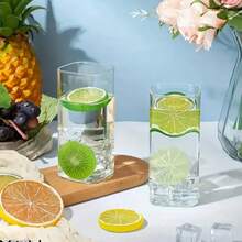 6/4pcs 16.9/12.8oz Square Crystal Glass Drinking Glasses Set, Clear Stemmed Beverage Cups For Iced Coffee, Multi-Purpose Barware For Home Kitchen, Party Use, Restaurant-Grade Entertaining Essentials, Best For Christmas, Perfect For Thanksgiving