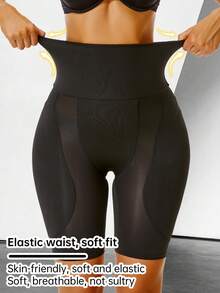 High Waist Shaping Shorts Tummy Contouring & Hip Lifting,Women Underwear Girdle Shapewear,Strong Tummy Control,Butt Lift, Thigh Slimming - 黑色 - 查看 4