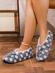 Elegant & Warm Indoor Slippers, Lightweight & Comfortable Postpartum Shoes, Soft-Sole Maternity Office Quiet Slippers, Women's Cozy Fit House Shoes, Office Slides, Graceful Long Boots, Warm Foot Protection, Washable Design, Comfortable Wear, Warm Boots, New Moms, Working Women - Grey - View 5