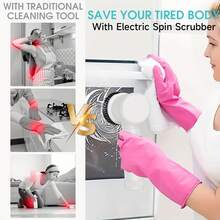 1 Set, Lavadora Eléctrica Giratoria, 5 Cabezales de Cepillo Intercambiables, Cepillo Eléctrico de Mano para Limpieza de Cocina 8-en-1, Lavadora Giratoria Inalámbrica, Cepillo de Limpieza de Alta Velocidad, Lavadora Eléctrica, Cepillo de Baño Recargable, Artículos de Limpieza.