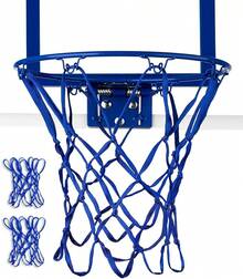 'XXXYYY Red de Baloncesto de Repuesto 8 Bucles [2 Paquetes], Color Vibrante, para Paredes de Puertas/Comedores Interiores Aro de 8''-10.25''' PLQ1 - Azul - Ver 2